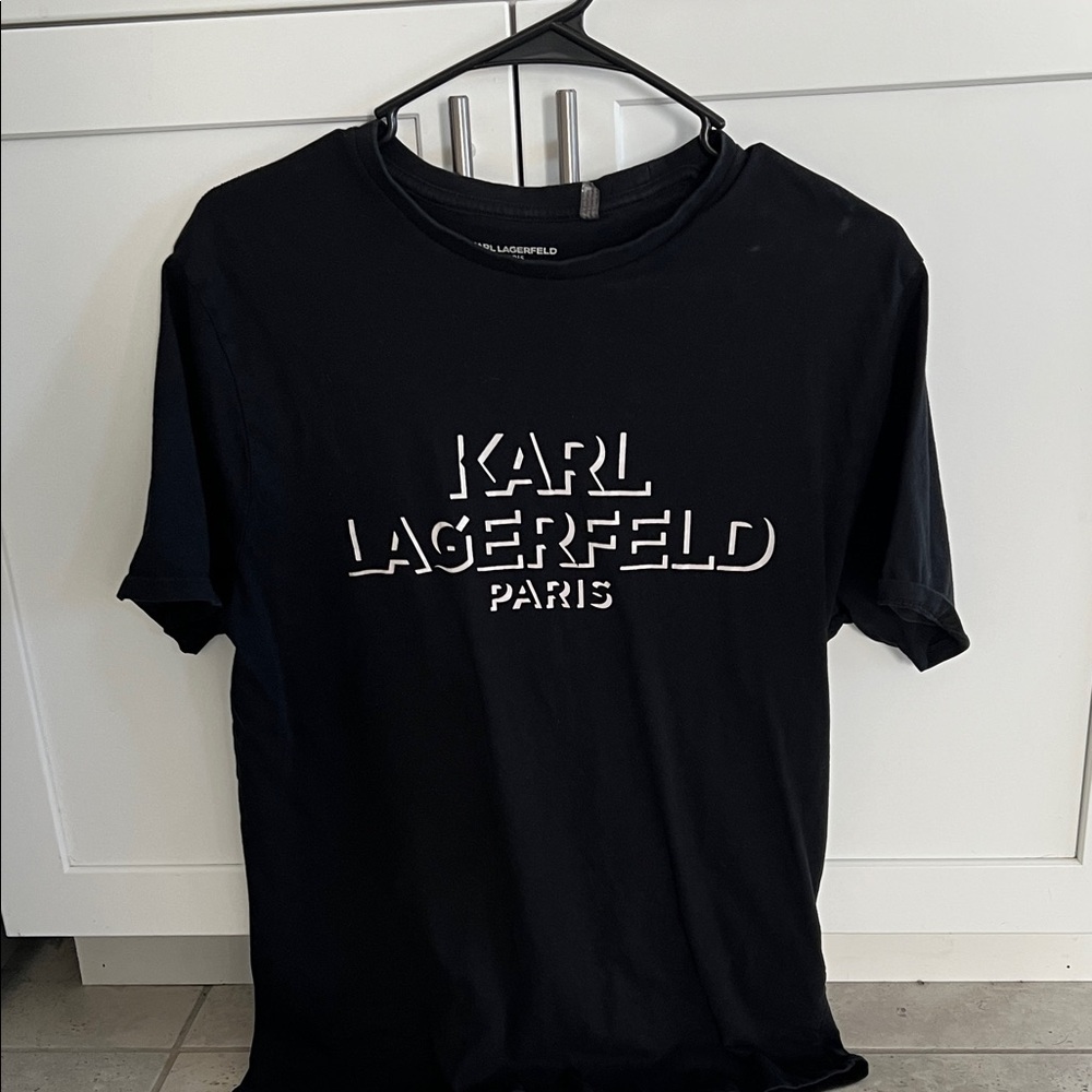 Karl Lagerfeld Black Graphic Tee